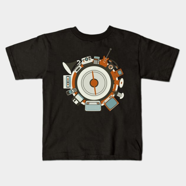 Retro Life Kids T-Shirt by GeneralDesignStudio